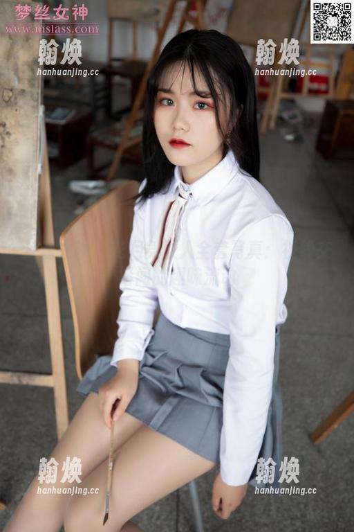 梦丝女神 - 花月舞双人全套写真：视线交错间的趣味流动